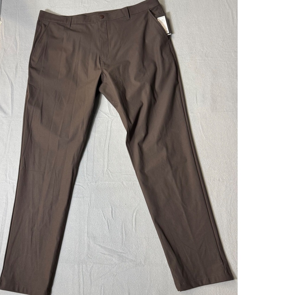 Rhone‎ Commuter Pant Slim Dark Espresso Brown 100036 Mens 40x33L Hemmed 29.5